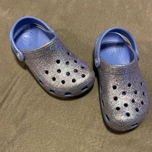 Girls Glitter Crocs